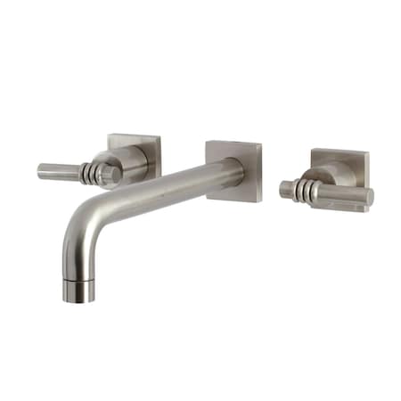 Kingston Brass KS6028ML Wall Mount Tub Faucet, Brushed Nickel KS6028ML